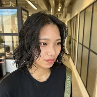 ショート パーマ 髪質改善/縮毛矯正/ 透明感カラーYUMAのヘアスタイル