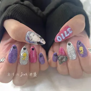 ロング ネイルJaol 池袋のネイルデザイン