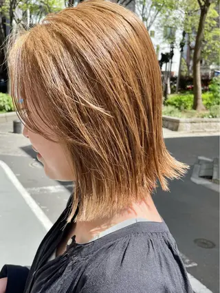 ミディアム カラー 🌼似合わせカット 🌼おぎの みき🌼のヘアスタイル