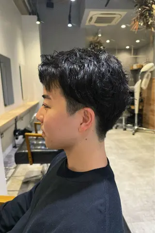 ショート メンズ 藤崎百道メンズカット Zina/森井唯央のヘアスタイル