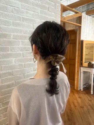 セミロング ヘアアレンジ Topstylist YUKIのヘアスタイル
