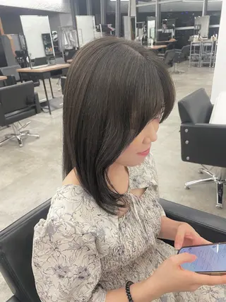 セミロング 暖色/透明感カラー /nanami★のヘアスタイル