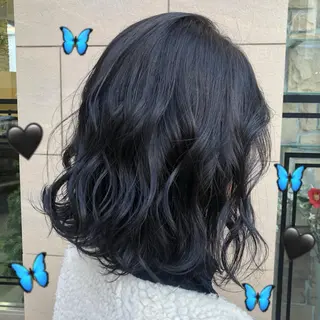 ミディアム カラー ヘアアレンジ TSUNA 🌙 Lim 五反田のマツエク・マツパデザイン
