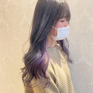 ロング カラー デザインカラー✨新倉 佑奈のヘアスタイル