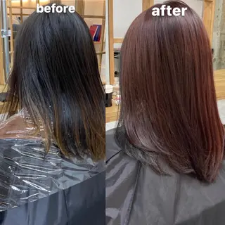 ミディアム カラー 韓国レイヤーカット★ 小林大樹のヘアスタイル