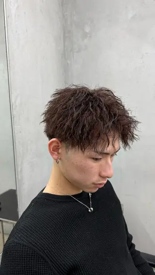 カラー パーマ メンズ 田中 辰弥のヘアスタイル