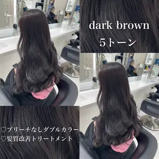 カラー 🤍ブリーチなし ブラウンhimi🤍のヘアスタイル