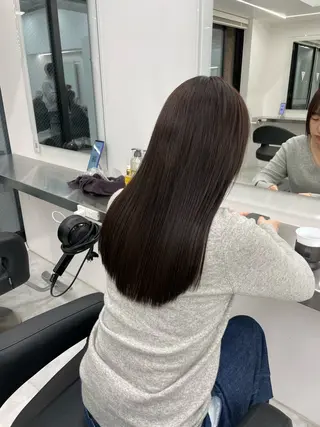 ロング カラー 中韓レイヤー/ ブラウン🤎はやとのヘアスタイル