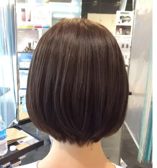 ミディアム ボブスタイル/ 透明感カラー/八幡のヘアスタイル