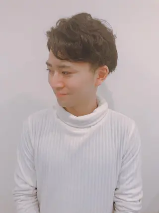 ショート カラー パーマ ヘアアレンジ メンズ ちこ .のヘアスタイル