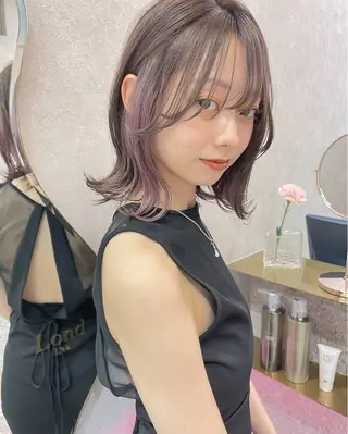 ミディアム けいし🐬ボブ 美髪縮毛矯正のヘアスタイル