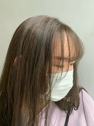 セミロング カラー 怪我のため6月末 復帰予定田中瑞希🍃のヘアスタイル