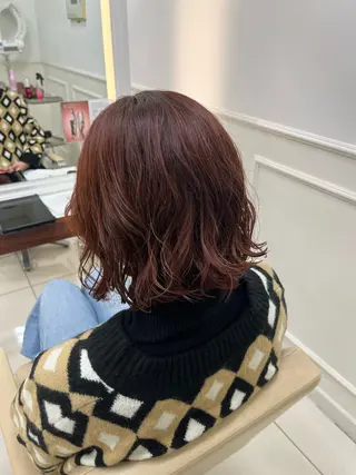 ミディアム カラー 【こっくりカラー】 🤎Umi🤎のヘアスタイル