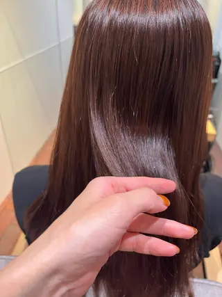 ミディアム マンツーマン 縮毛矯正/マユコのヘアスタイル