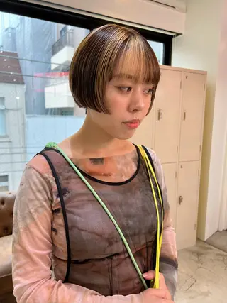 ショート カラー トレンドボブ /ミリヤのヘアスタイル