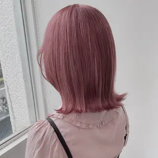 ミディアム カラー 𓏸レイヤー髪質改善 透けカラーカノン🫧のヘアスタイル