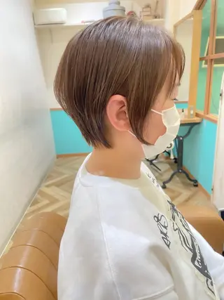 ショート カラー 💎巻ける縮毛矯正/ 艶髪💎石渕智也のヘアスタイル