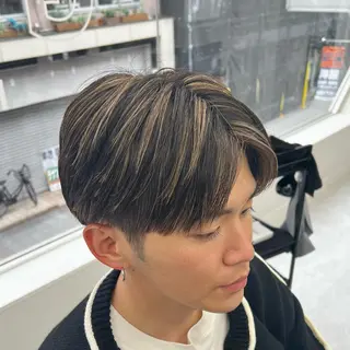 ショート カラー メンズ メンズパーマ名人 TAKUMAのヘアスタイル