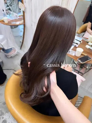 セミロング 🌷レイヤー縮毛/ 艶ｶﾗｰ/ami🌷のヘアスタイル