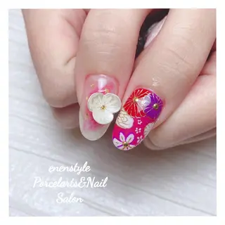 ミディアム ネイル 👑enen style👑のネイルデザイン