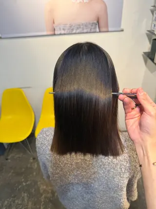 ミディアム 縮毛矯正/レイヤー カット⭐️SHOTAのヘアスタイル