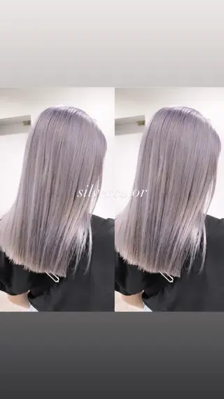 セミロング カラー ヘアアレンジ 🌻Insta指名 NO.1🌻Shoのヘアスタイル