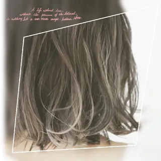 ミディアム カラー パーマ ヘアアレンジ メンズ キッズ ネイル マツエク・マツパ premier modelsのヘアスタイル