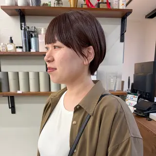 ショート カラー 初めてのショート お任せください✂️のヘアスタイル