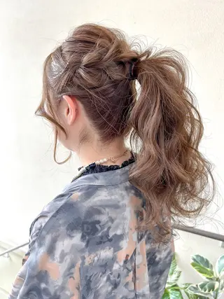 ロング ヘアアレンジ SHANTi 飯塚 ヘアセット/髪質改善のヘアスタイル