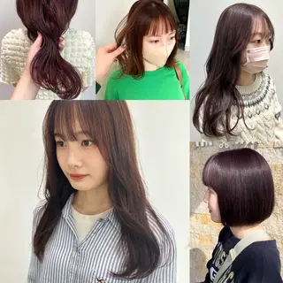 ミディアム カラー recipe 黒木 彩那のヘアスタイル