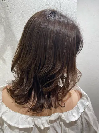 ミディアム カラー 【透明感カラー🩶】 津田和希のヘアスタイル