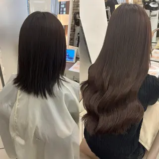 ミディアム シールエクステ✨️韓 国羽エクステ🪽和希のヘアスタイル