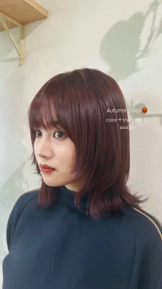 ミディアム カラー モテhair♡.* マツエク/さくら🍨のマツエク・マツパデザイン