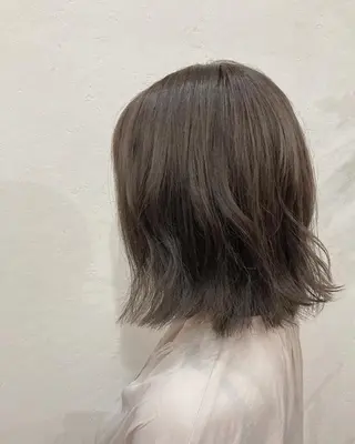 ミディアム カラー 下小鶴 優治のヘアスタイル