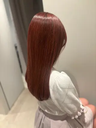 セミロング カラー 髪質改善カラー ベージュ🤎YUMEのヘアスタイル