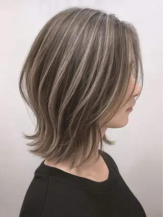 ミディアム カラー HARUNA🦋 髪質改善/縮毛矯正✨のヘアスタイル