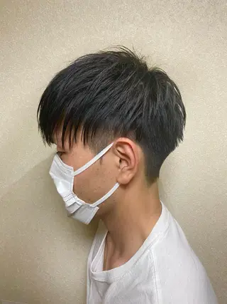 ショート メンズ 縮毛矯正 滝沢尚起のヘアスタイル