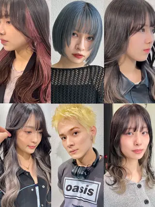 ミディアム カラー インナーカラー/レイ ヤーカット♡/マキシのヘアスタイル