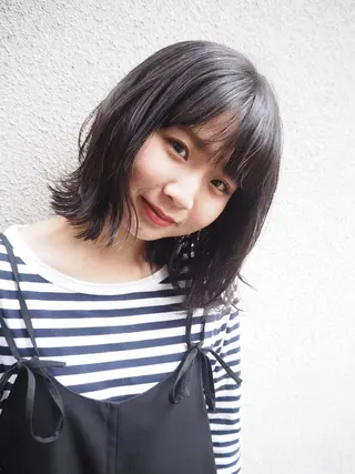 ミディアム 【safric】 NAOのヘアスタイル