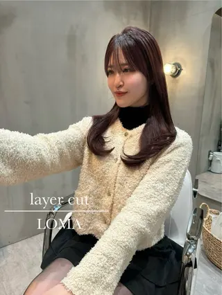 ロング LOMA🇰🇷 銀座クボタのヘアスタイル