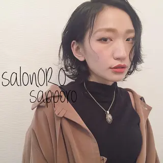 ミディアム パーマ 池田 真由美のヘアスタイル
