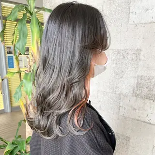 セミロング カラー 村上 遥香 店長スタイリストのヘアスタイル