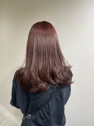 セミロング カラー 🩰ニシムラヒカリ 半個室salon♡*のヘアスタイル