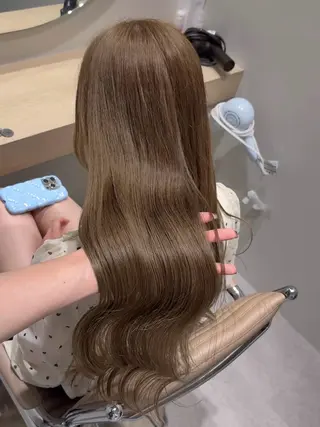 ロング カラー 🩵福岡ブリーチなし レイヤー/紫音🩵のヘアスタイル