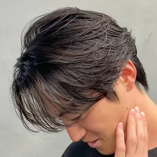 ミディアム パーマ ヘアアレンジ メンズ fifth 石川 凪のヘアスタイル