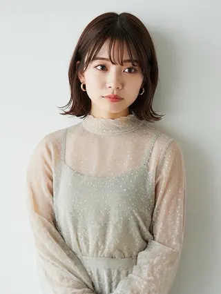 ミディアム カラー ✨似合わせショート、 ボブ✨豊田拓真のヘアスタイル