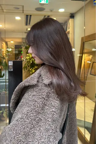 セミロング カラー パーマ 中川雄太 /縮毛矯正のヘアスタイル