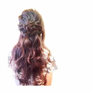 ミディアム セミロング ロング ヘアアレンジ nike にけのヘアスタイル