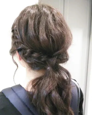 ミディアム カラー パーマ ヘアアレンジ メンズ キッズ ネイル マツエク・マツパ MEGUMI megumiのヘアスタイル