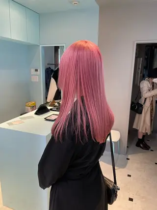 ロング カラー ヘアアレンジ えびけん/色落ちまで 可愛い♥️のヘアスタイル